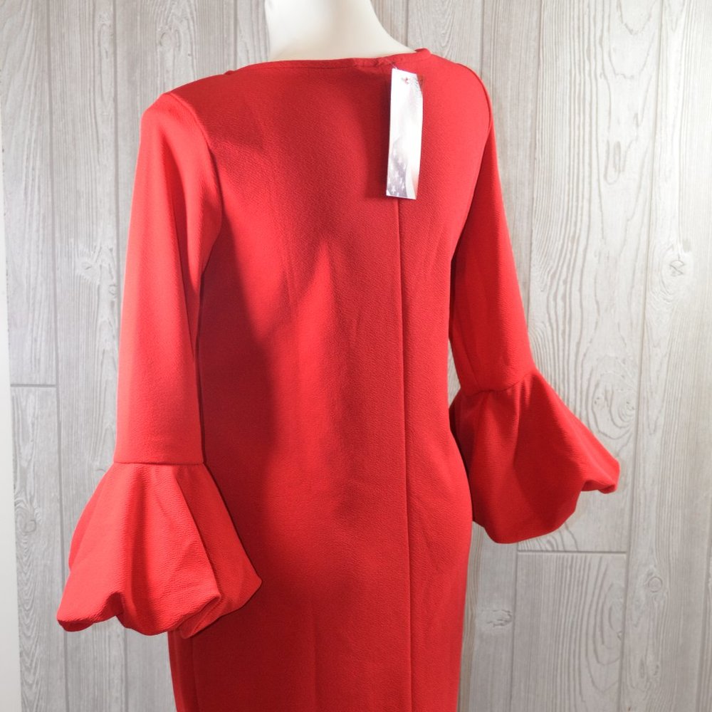 NWT Ella Samani Stretch Red Dress Designer PLUS SIZE 2X 3X - Picture 9 of 13